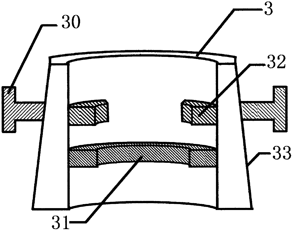 Clinical vaginal secretion sampling clamp for obstetrics and gynecology