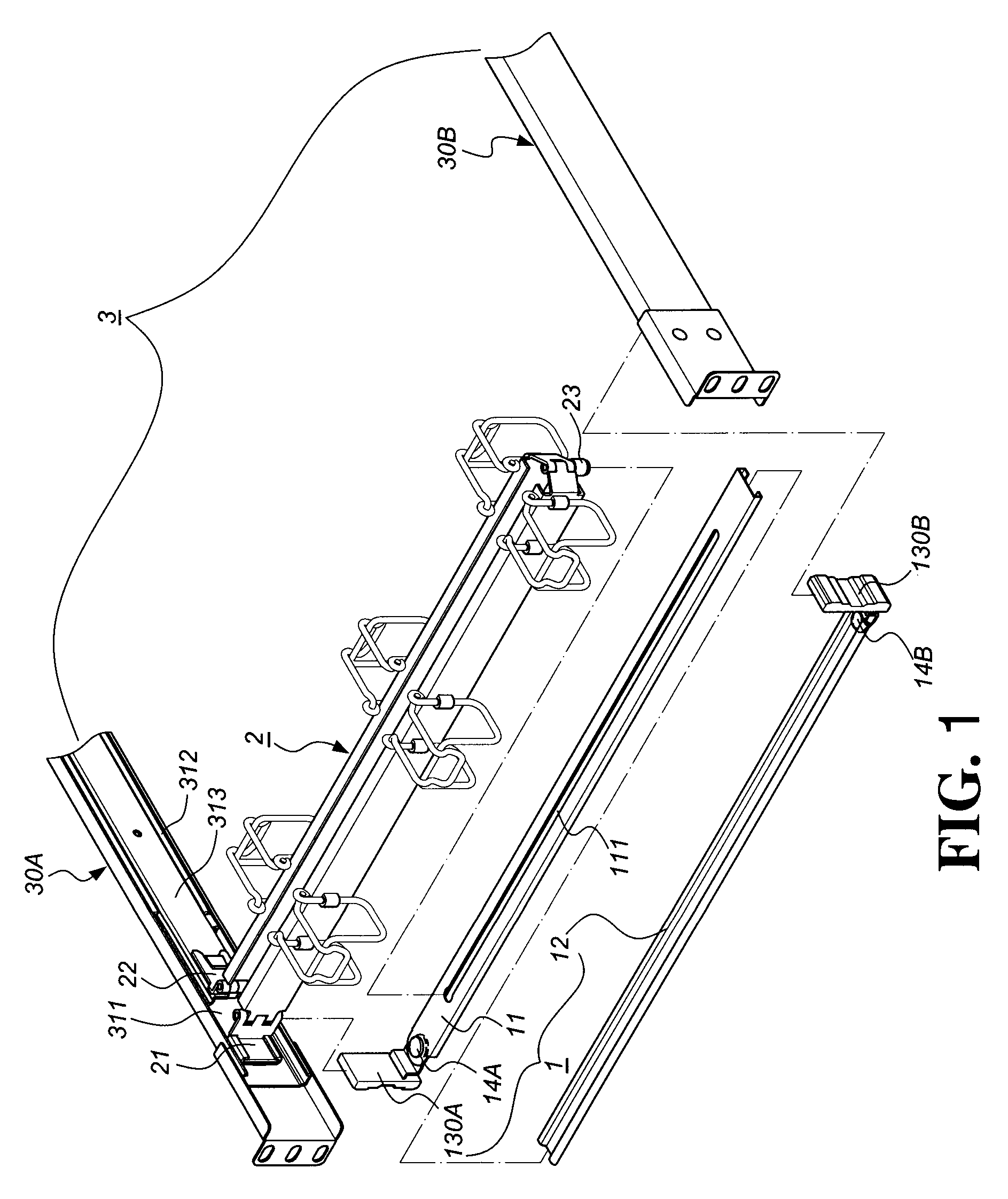 Support slide assembly for cable management arm