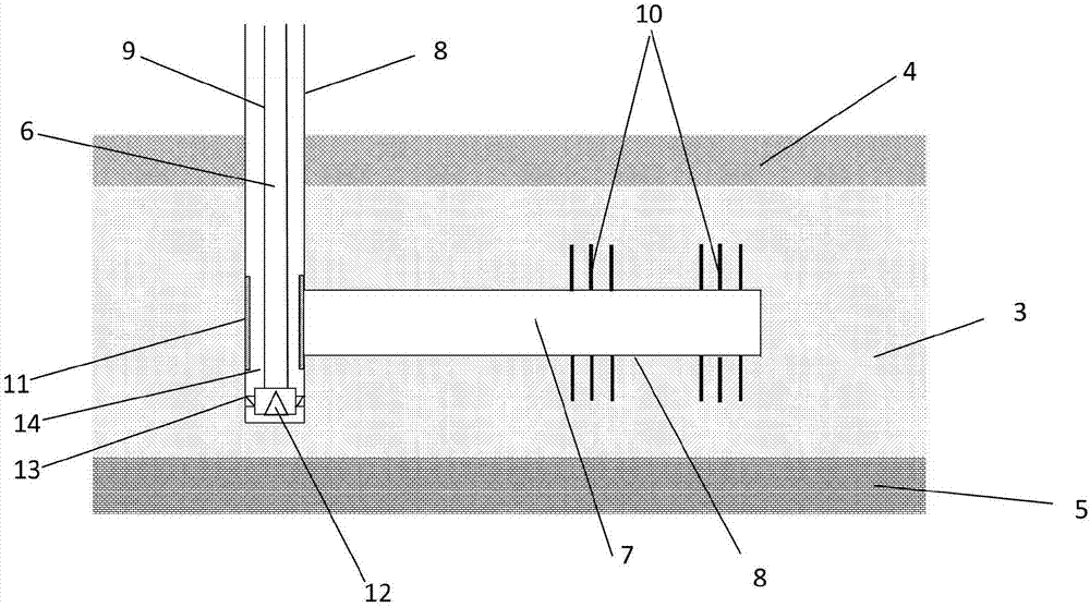 Method for extracting natural gas hydrate in hot-water injection mode through parallel horizontal wells