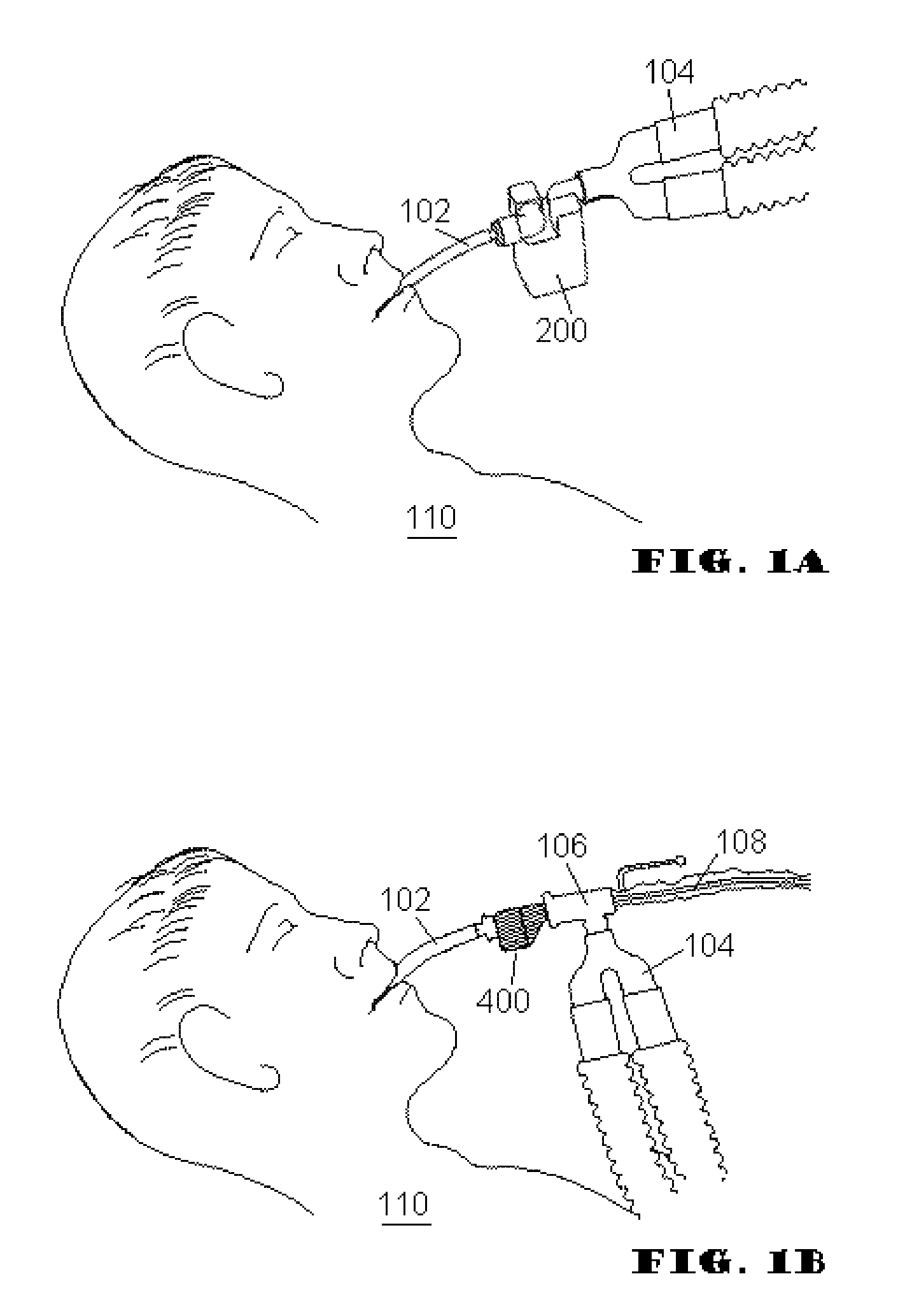 Respiratory secretion retention device, system and method