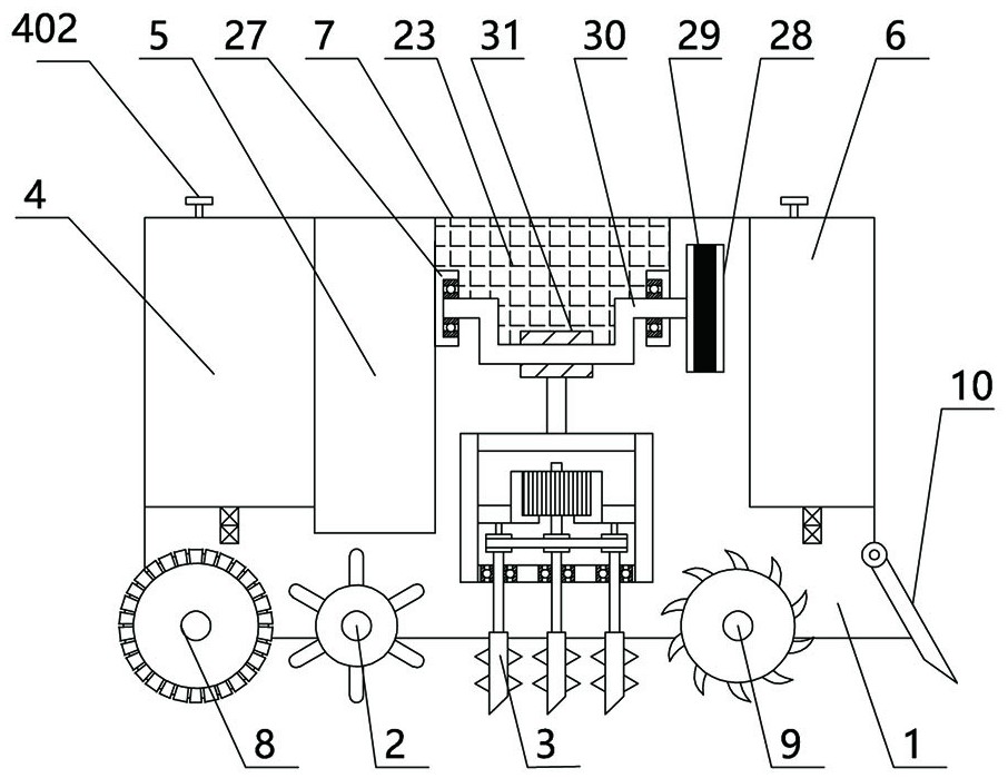 An agricultural device for improving soil