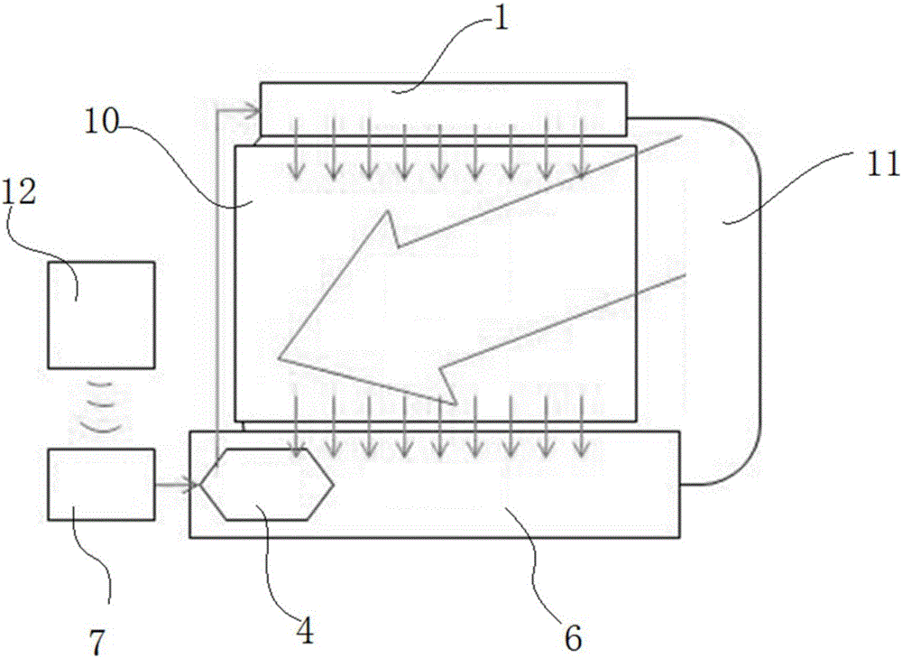 Small-size wet film humidifier for vehicle-mounted air conditioner