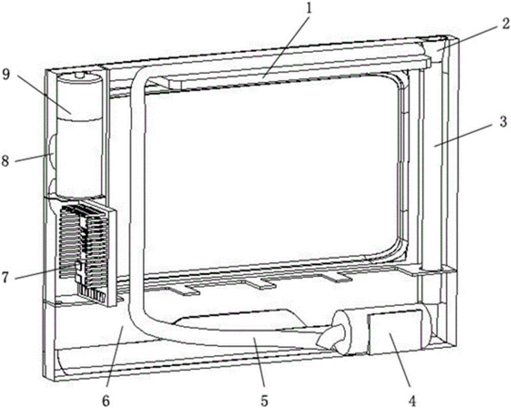 Small-size wet film humidifier for vehicle-mounted air conditioner