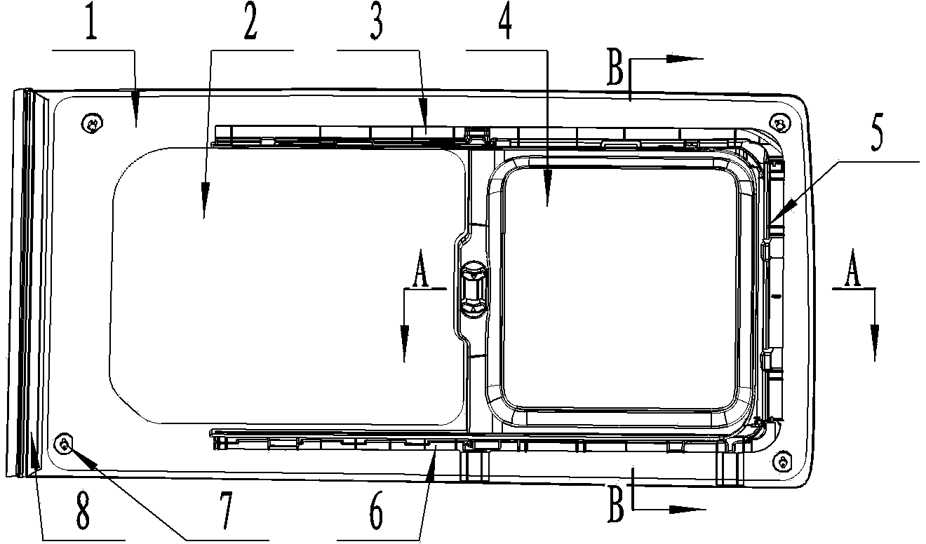 Automobile sliding window