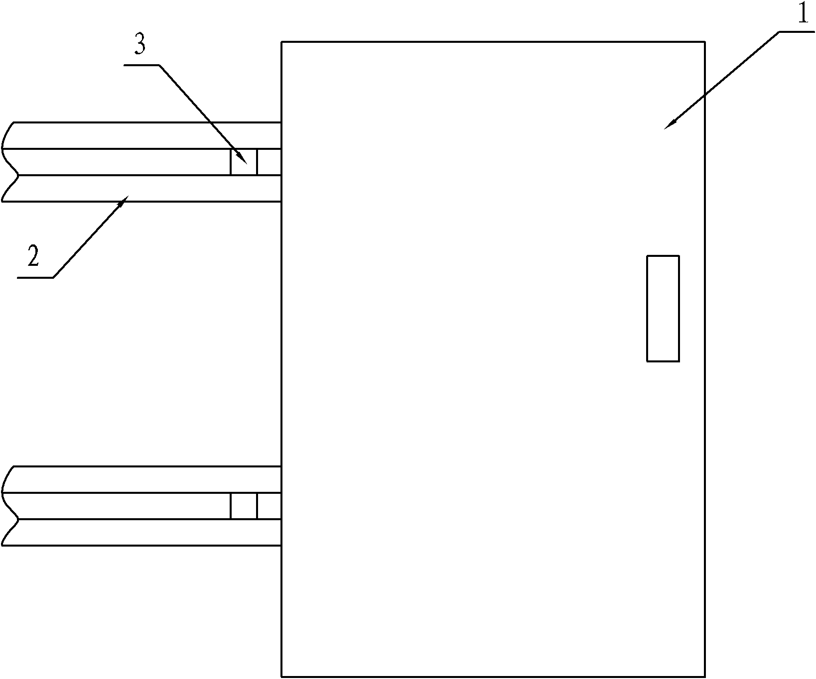 Push-pull horizontal-opening integrated door