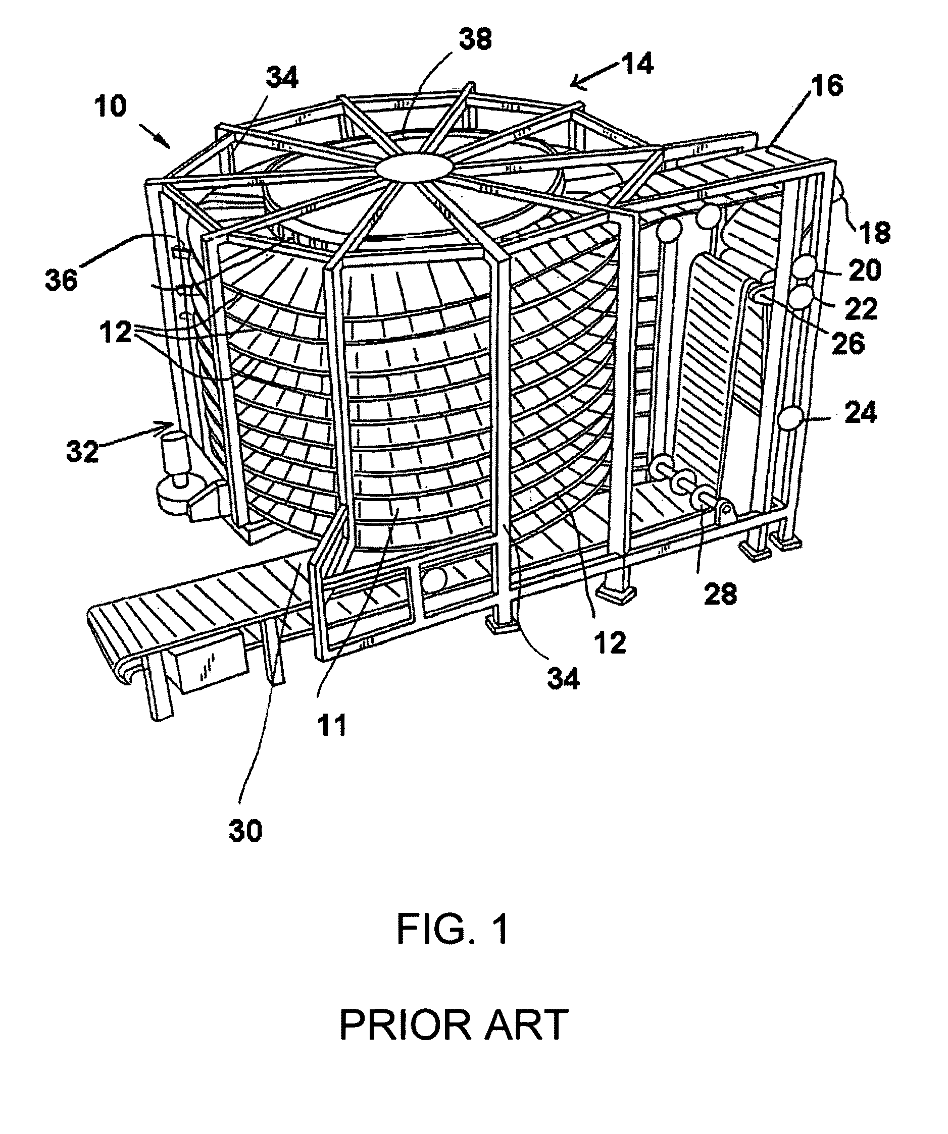 Modular plastic conveyor belt for spiral conversion