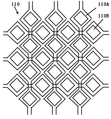 Touch screen electrode layout