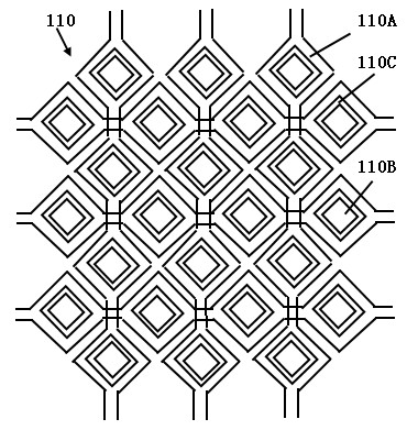 Touch screen electrode layout