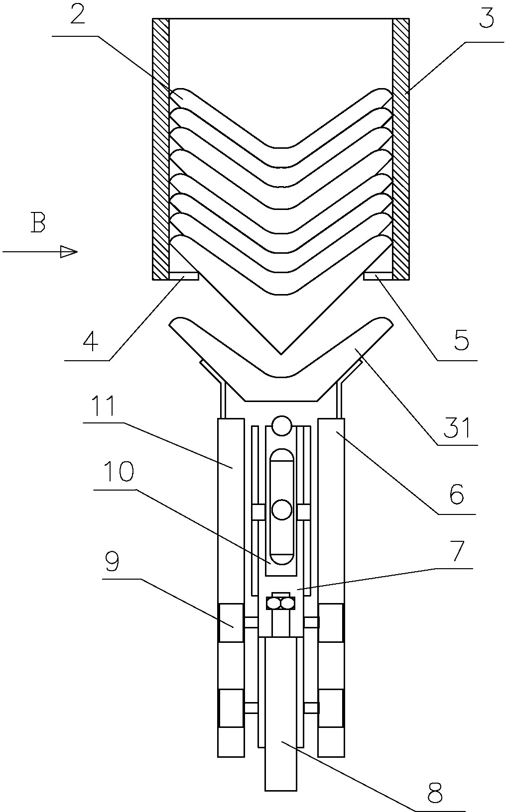 Fully-automatic corner packaging method and device on ceramic tile packaging line