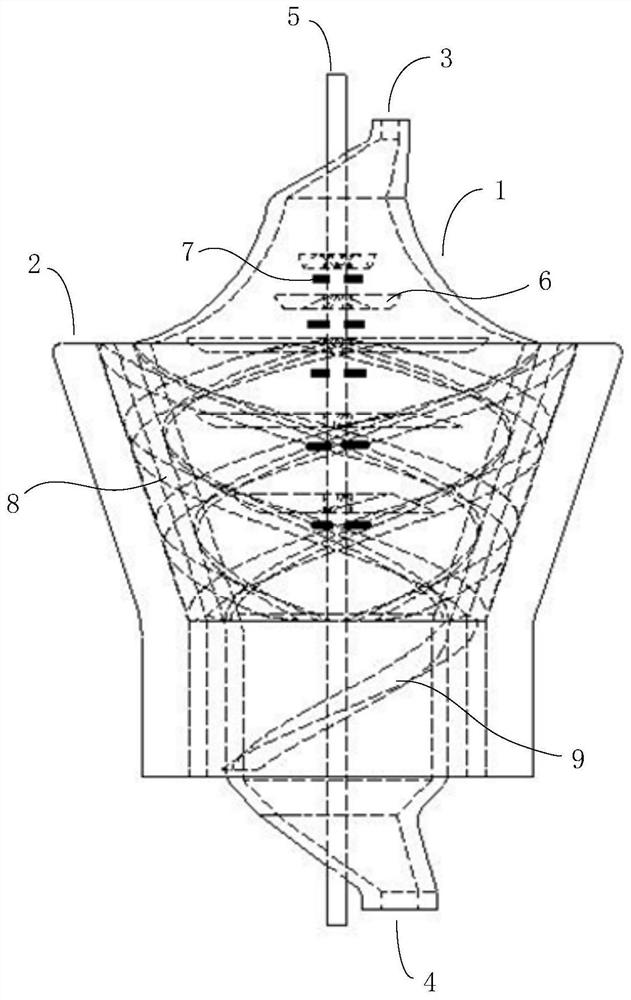 Efficient cooling device for calcium carbide waste heat recovery