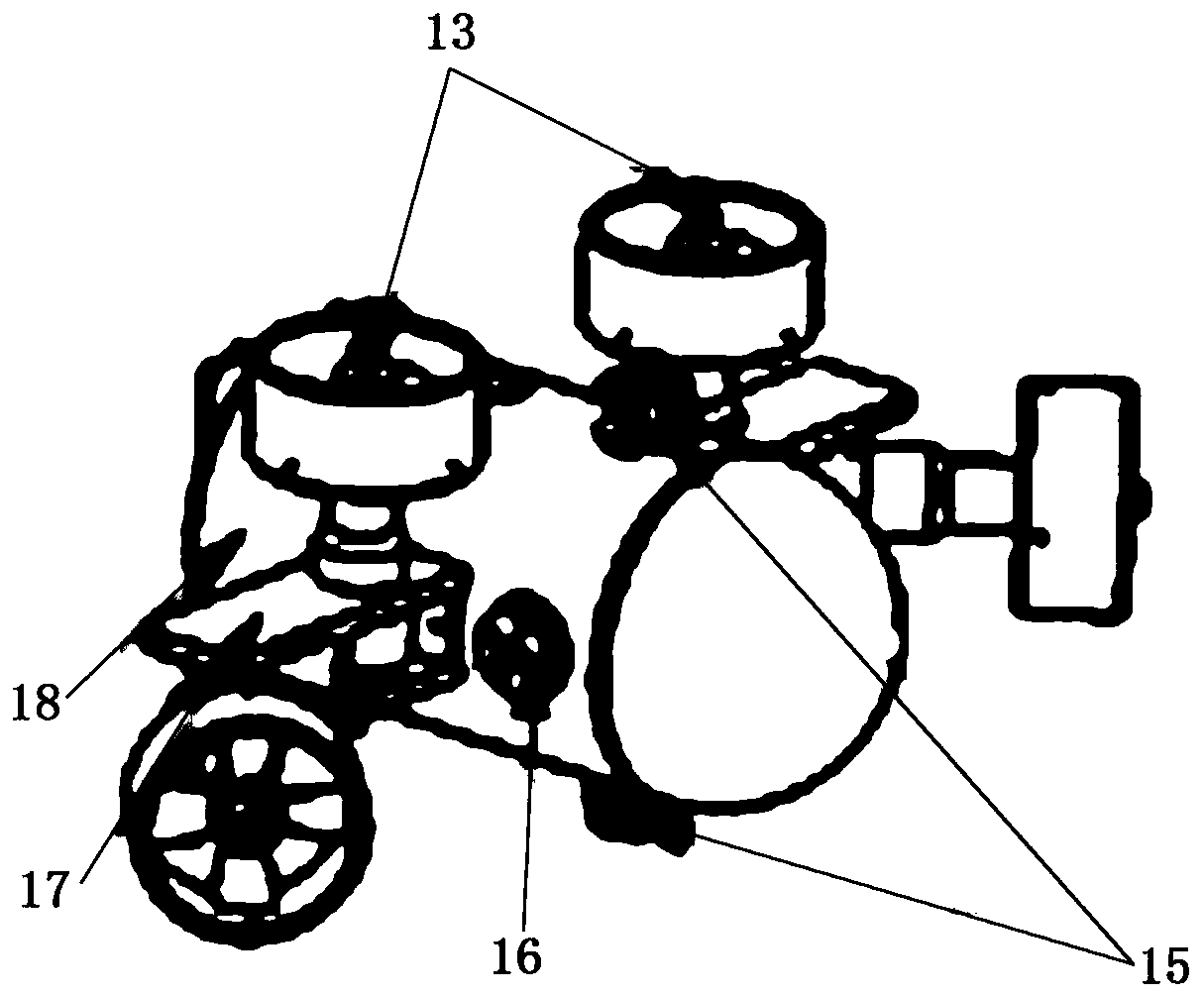 Electromagnetic adsorption-propeller-driven underwater cleaning robot