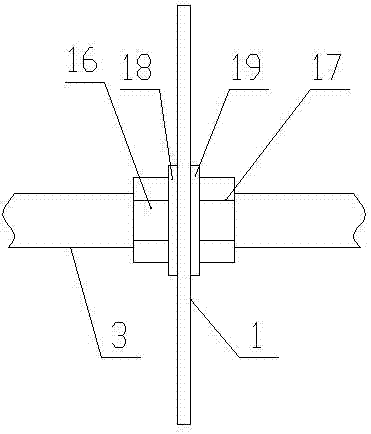 Hole-sealing, hydraulic-fracturing and gas-extraction integrated construction device and construction method thereof