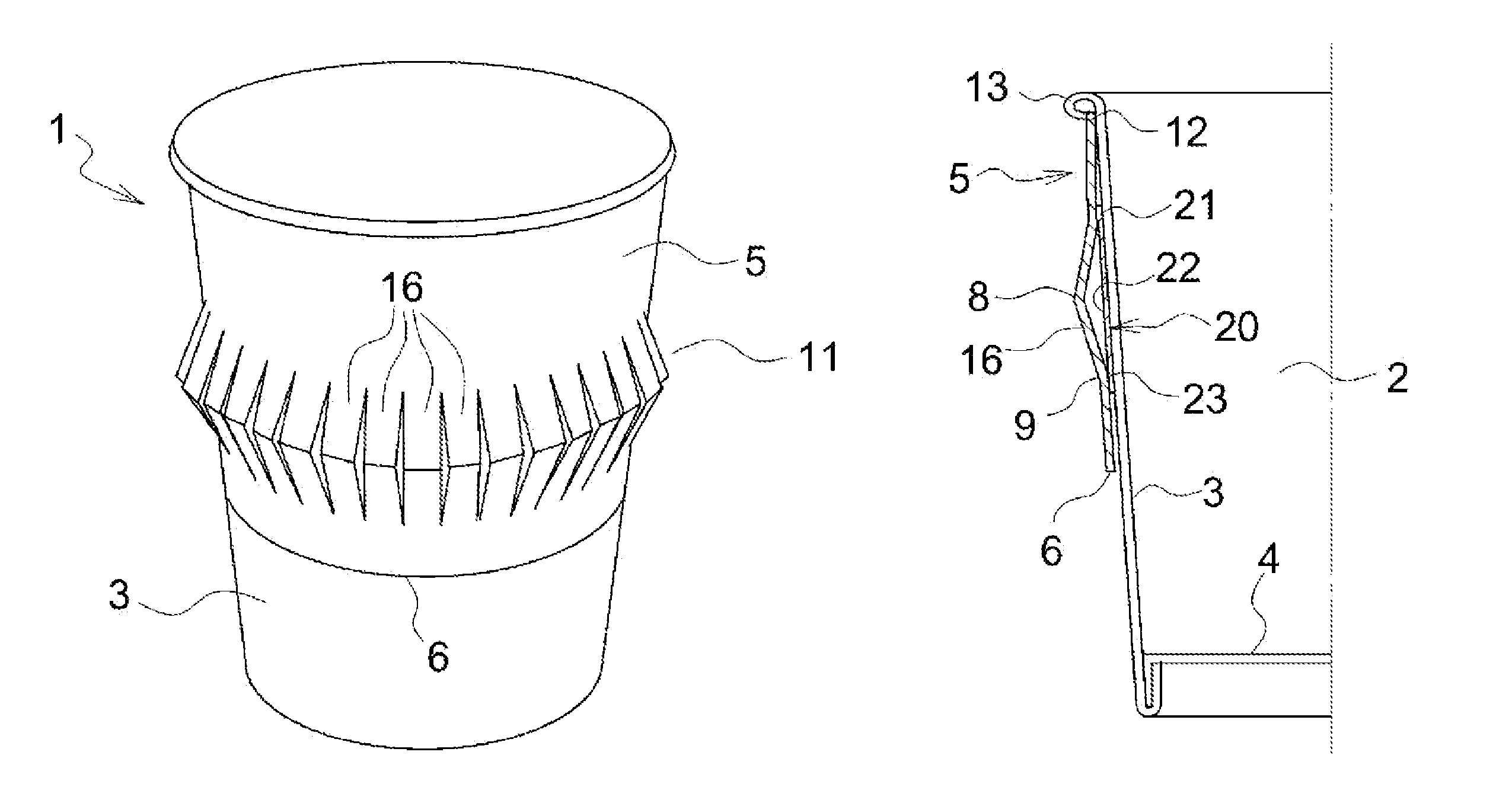 Heat insulated container