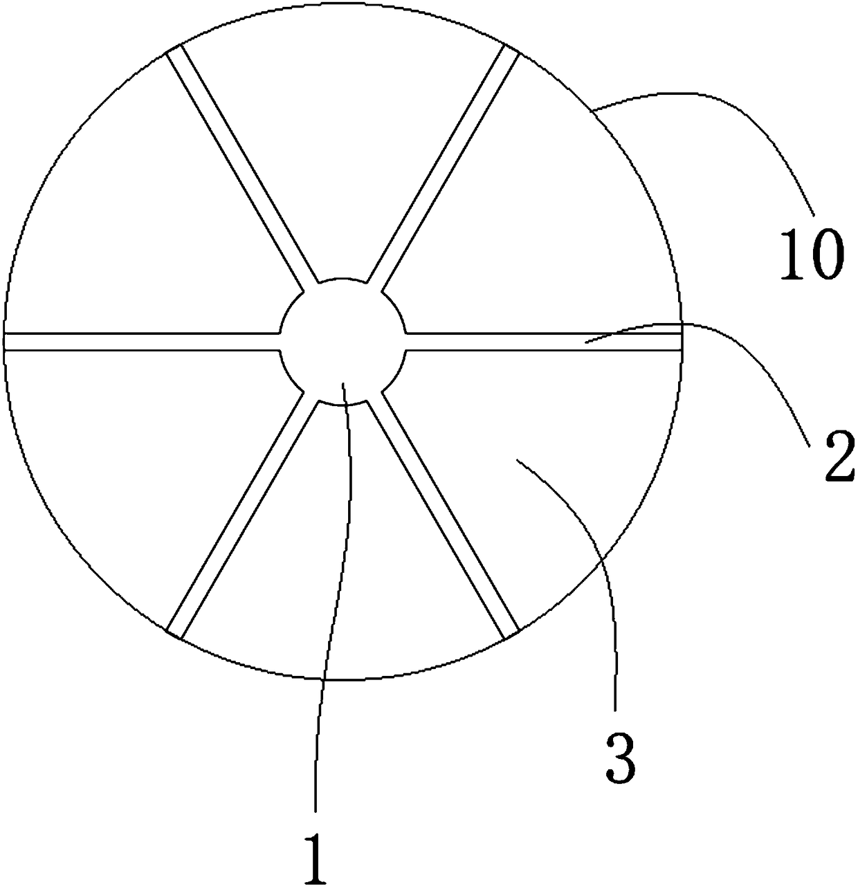 Petal-shaped inner supporting framework applied to tubular filtering membrane and application thereof