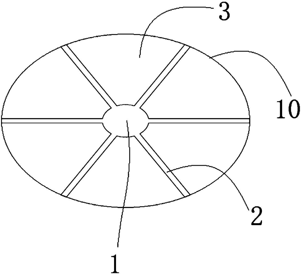 Petal-shaped inner supporting framework applied to tubular filtering membrane and application thereof