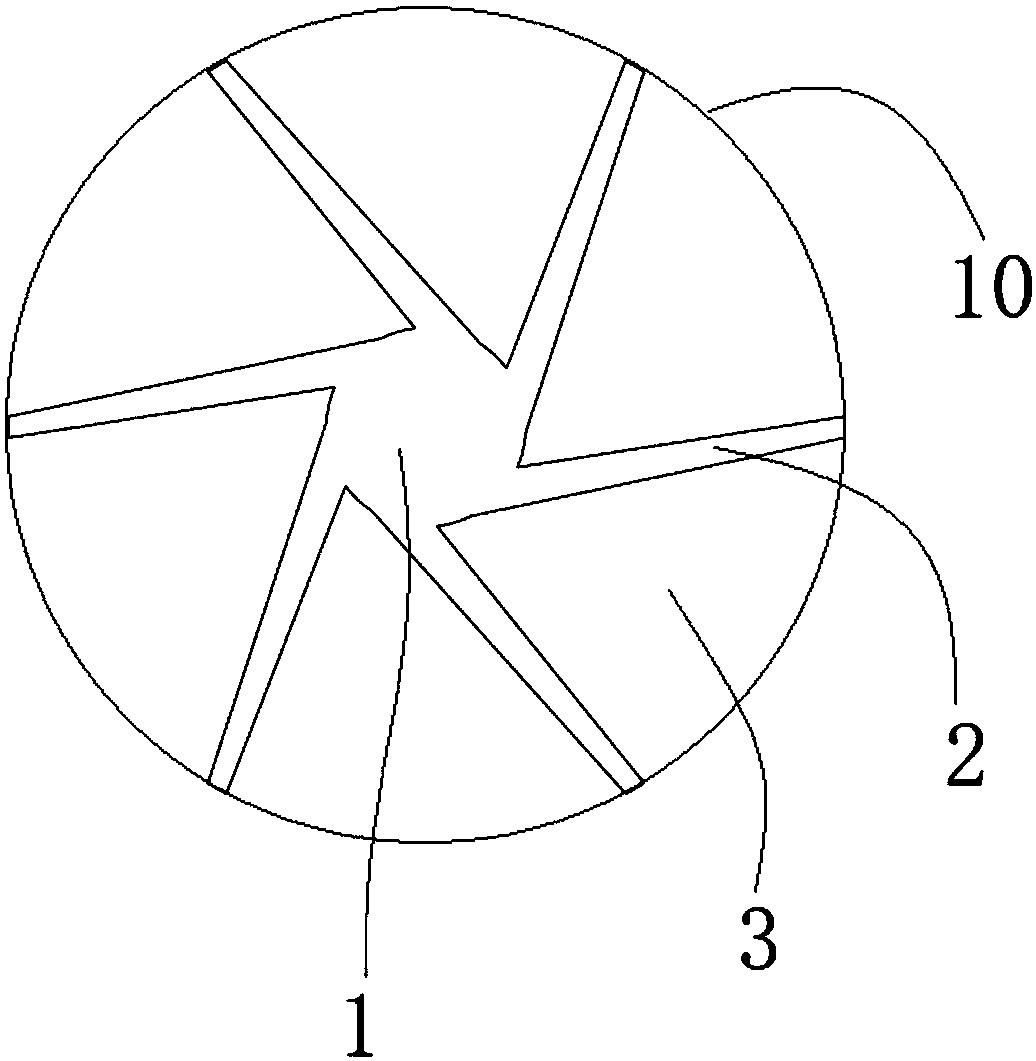 Petal-shaped inner supporting framework applied to tubular filtering membrane and application thereof