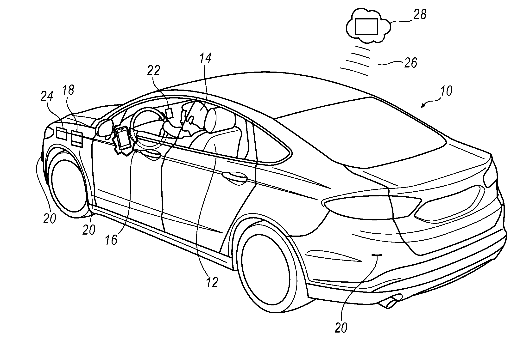 Cellular phone camera for driver state estimation