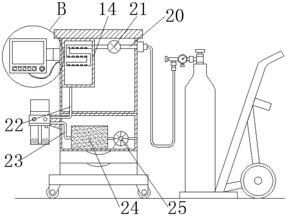 Anesthesia device capable of conveniently adjusting concentration of anesthetic gas