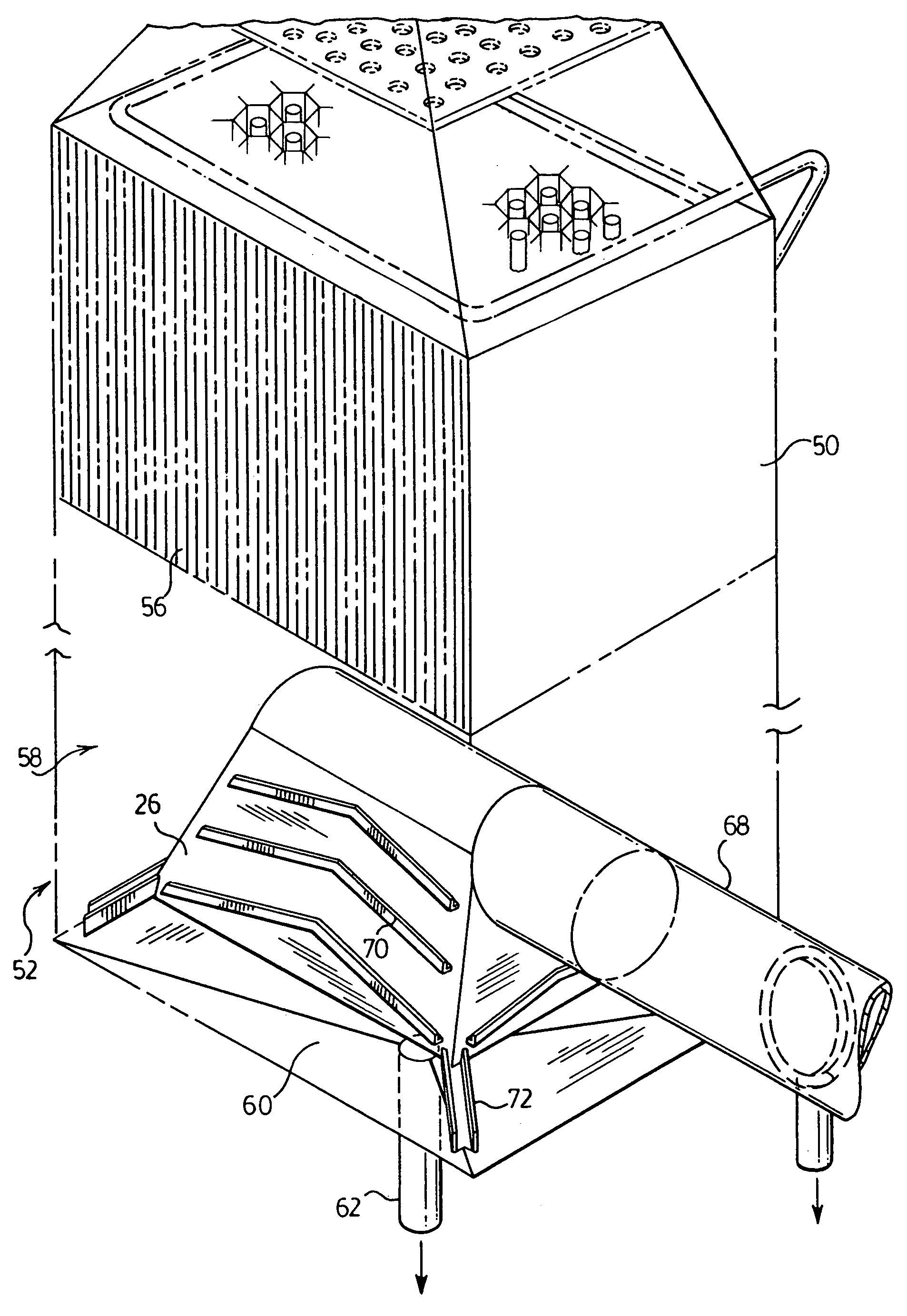 Pollution control in wood products dryer