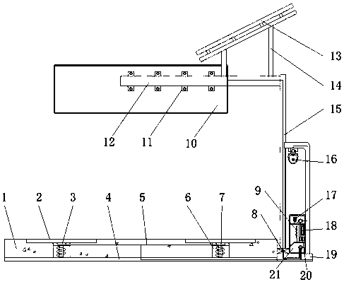 Solar powered vehicle detection device on highway