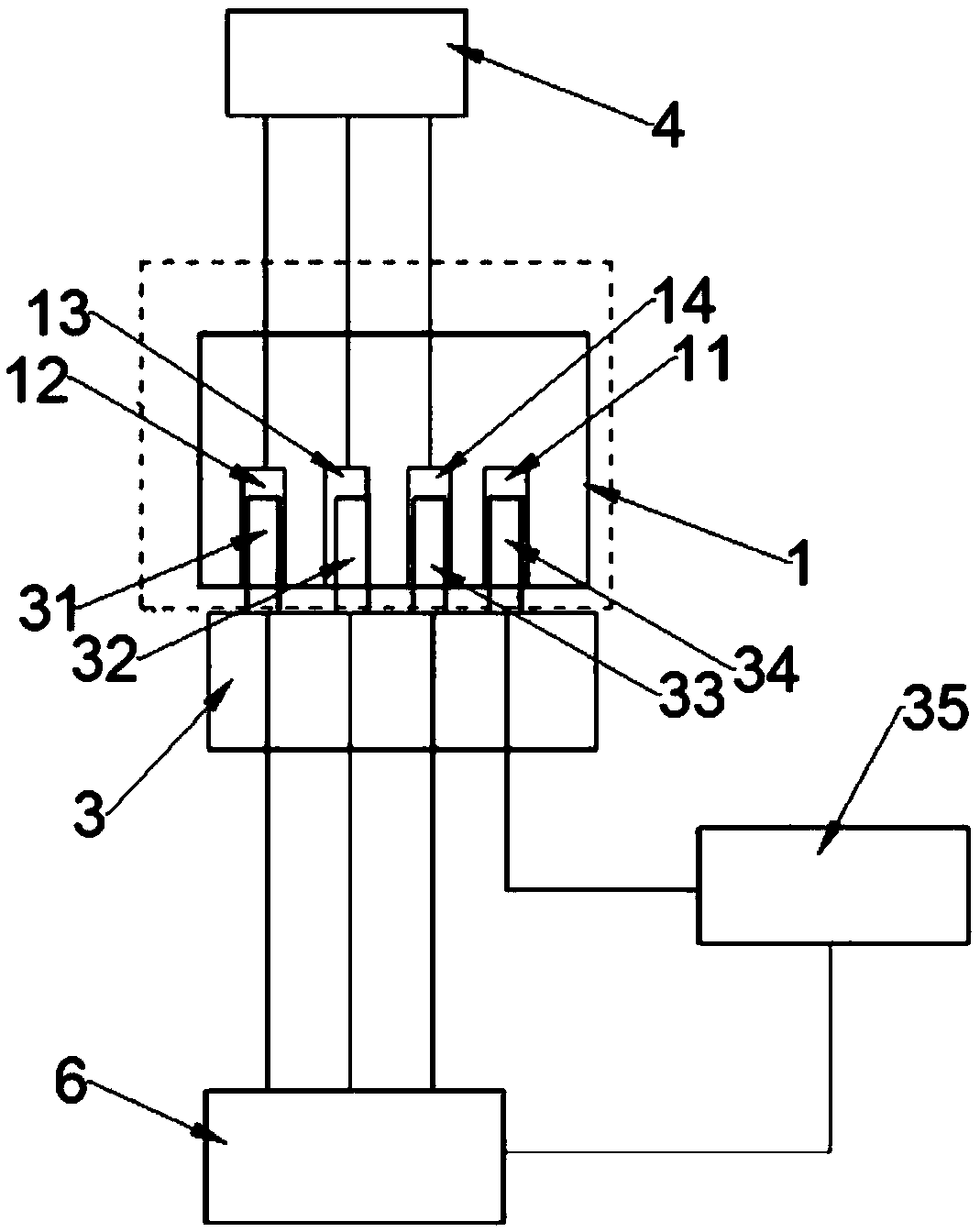 Electric connection device and electric connection method