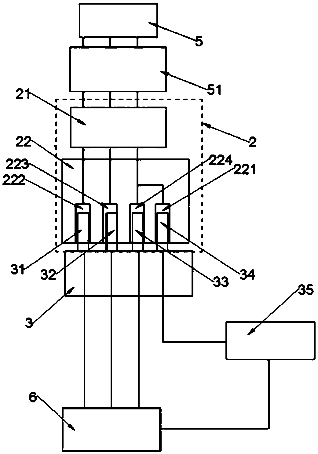 Electric connection device and electric connection method