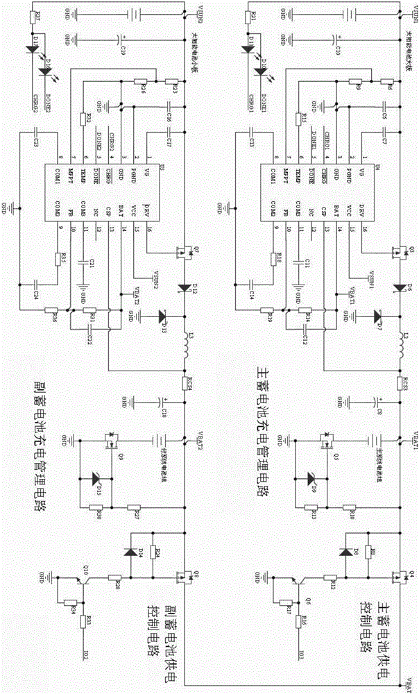 Integrated double-system mobile light energy streetlamp holder