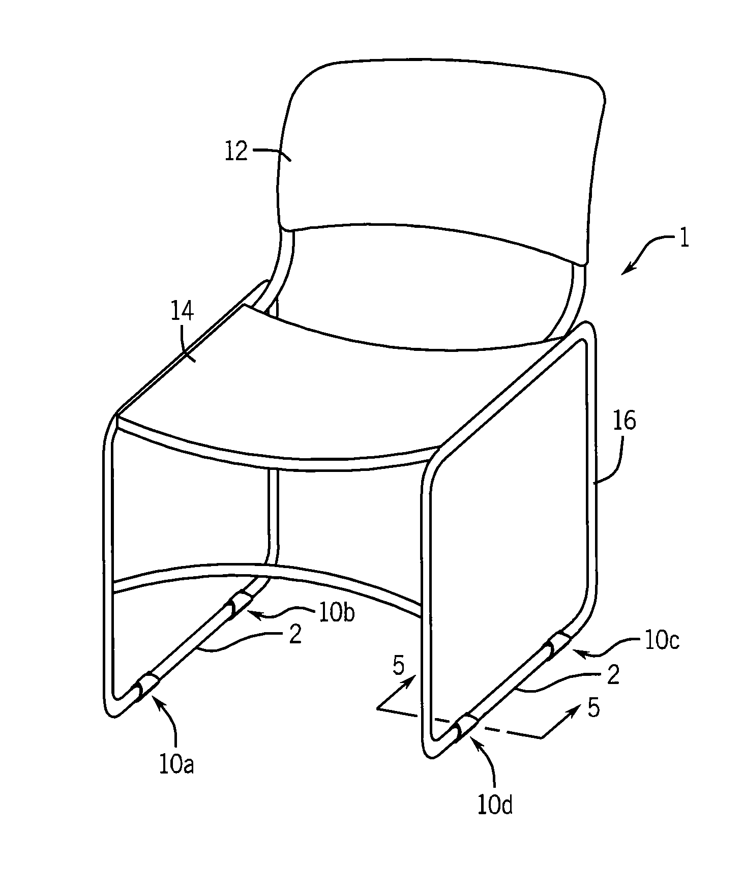 Wrap around furniture glide