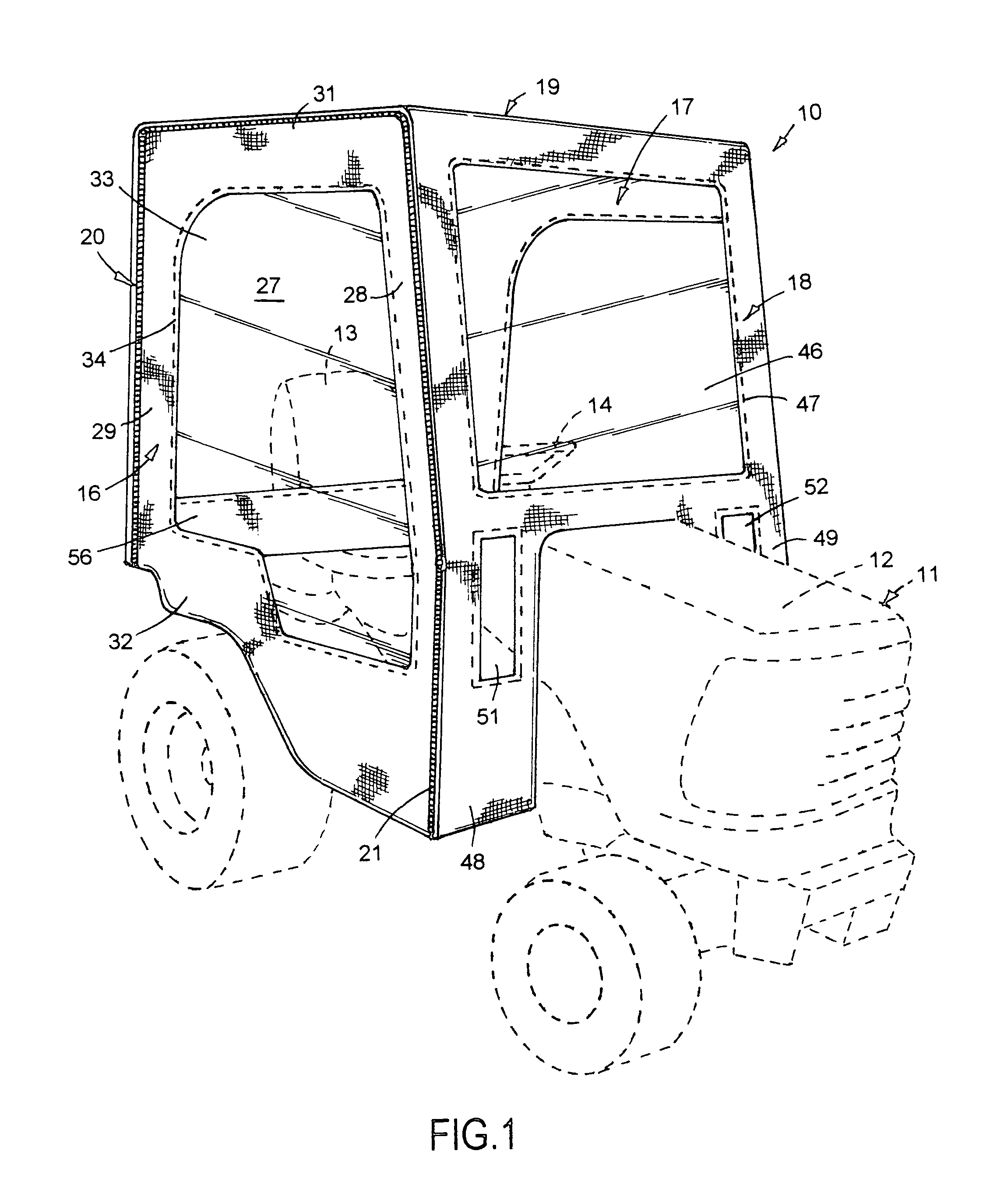 Vehicle operator enclosure