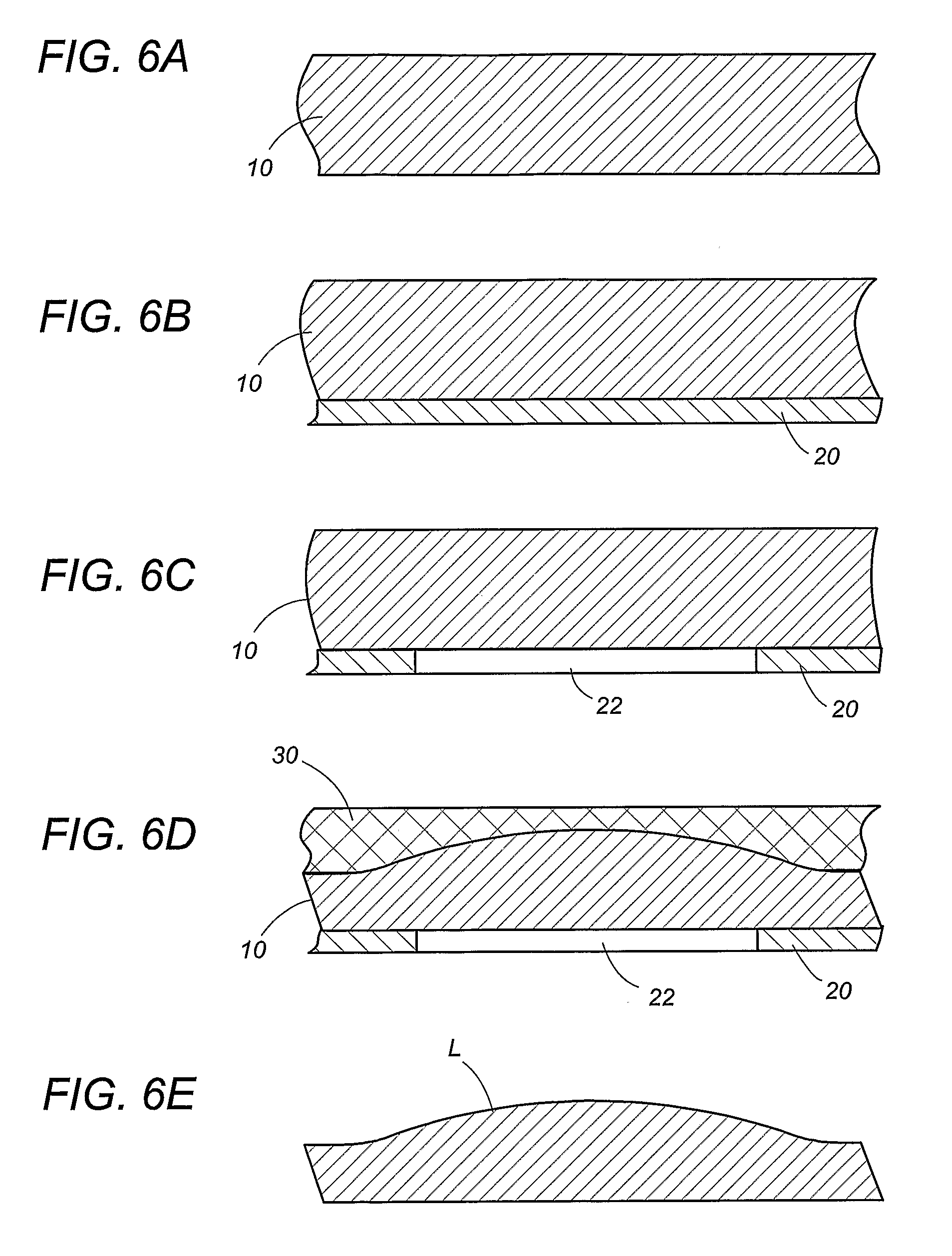 Process of forming a curved profile on a semiconductor substrate