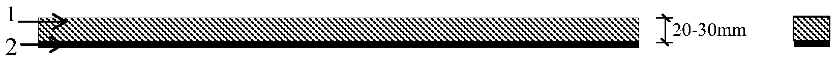 Reinforced composite board based on concrete bending member