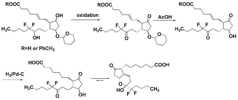 Method for preparing lubiprostone compound