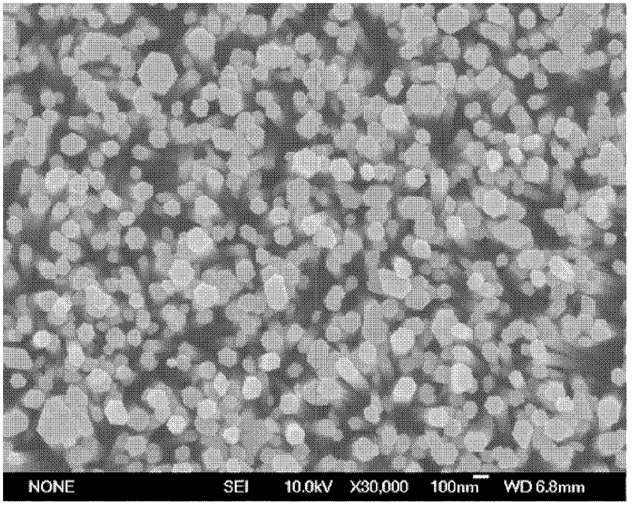 Nano air-sensitive thin film and preparation method thereof