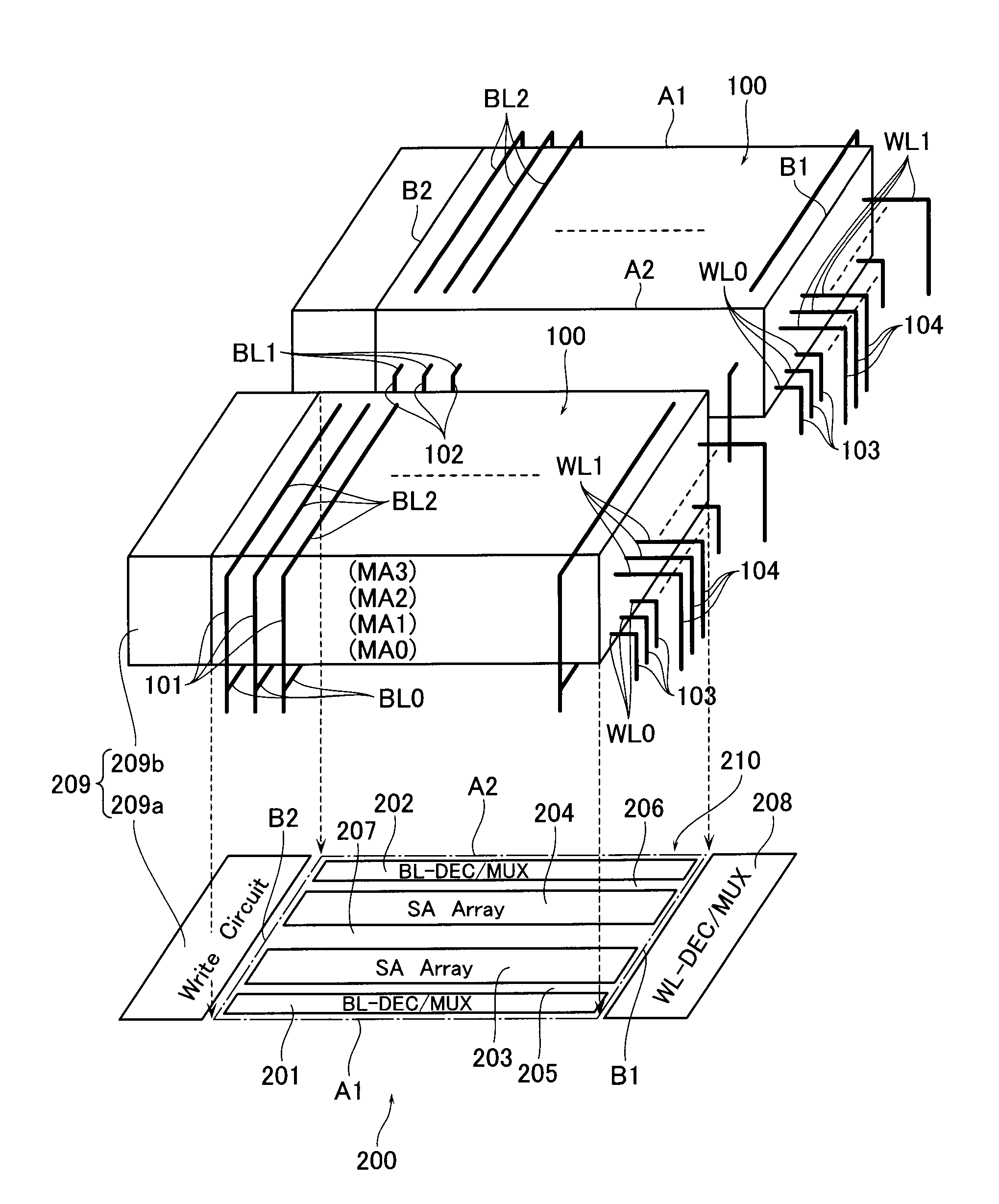 Resistance change memory device