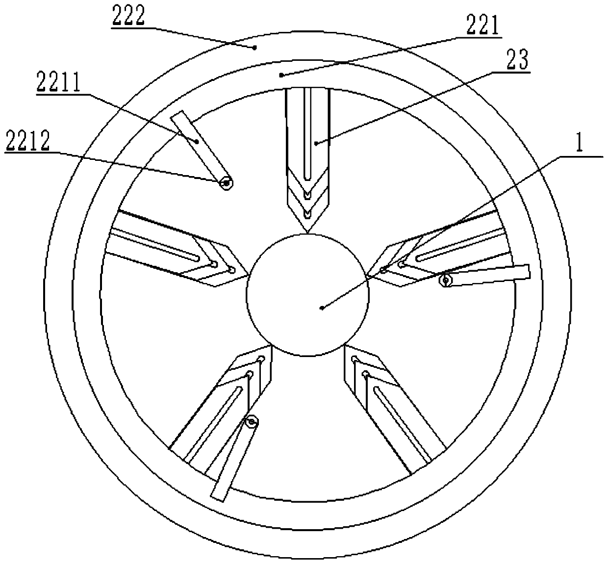 Anti-winding ship shaft