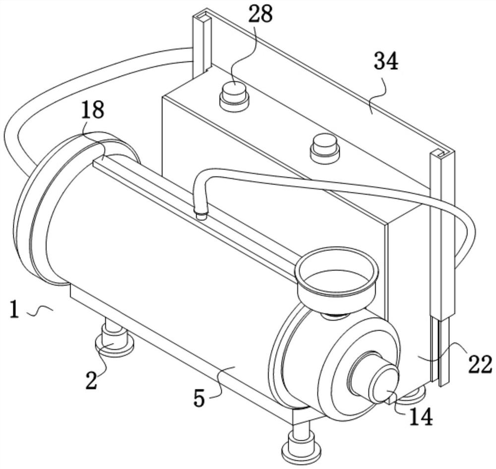 Scrap recovery treatment device for aluminum alloy machining