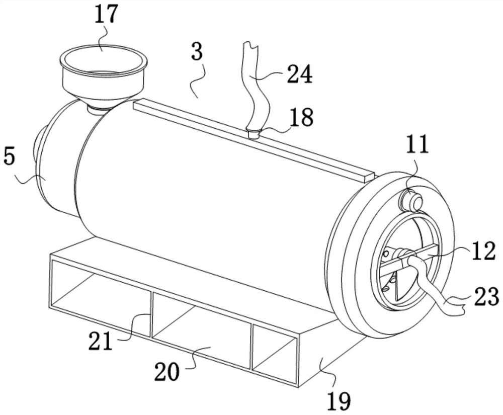 Scrap recovery treatment device for aluminum alloy machining