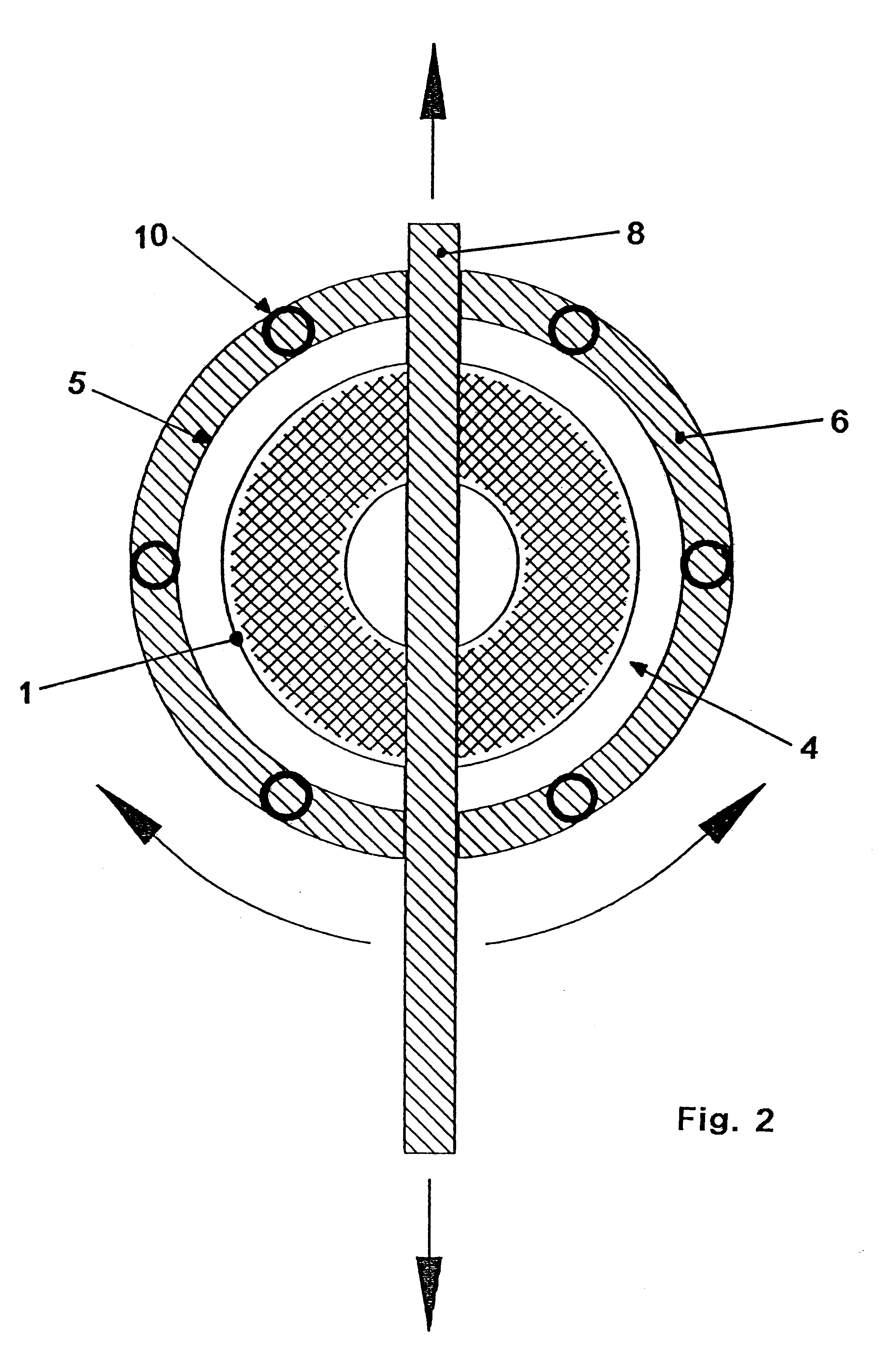 Fixing device for at least one operating element suitable for application in sterile areas in surgical operations, such as a surgical instrument