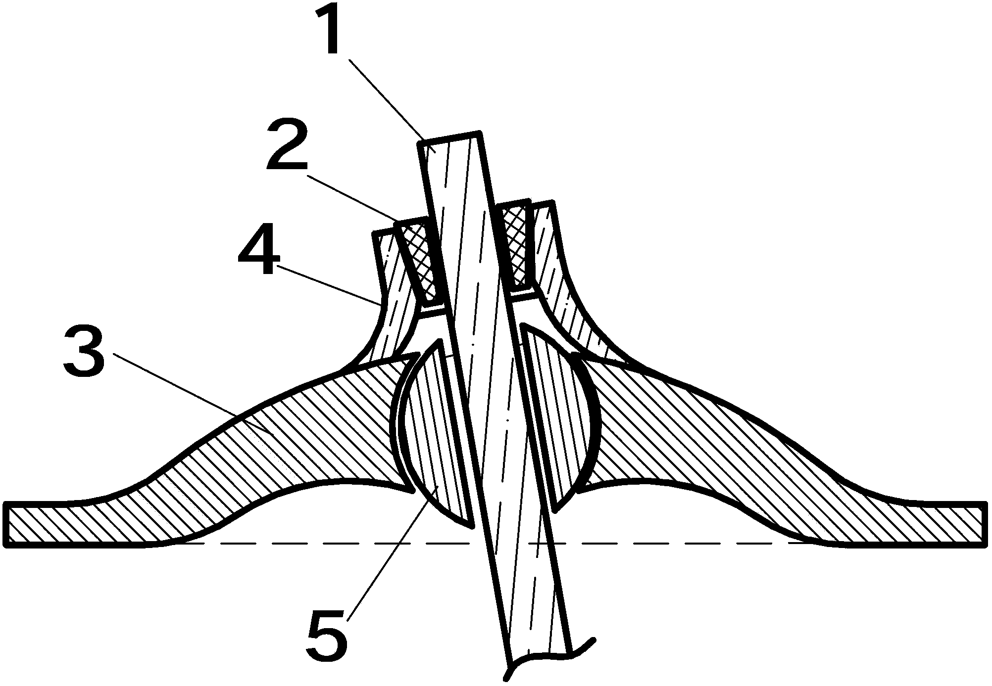 Yield anchor cable spherical rotating and aligning device