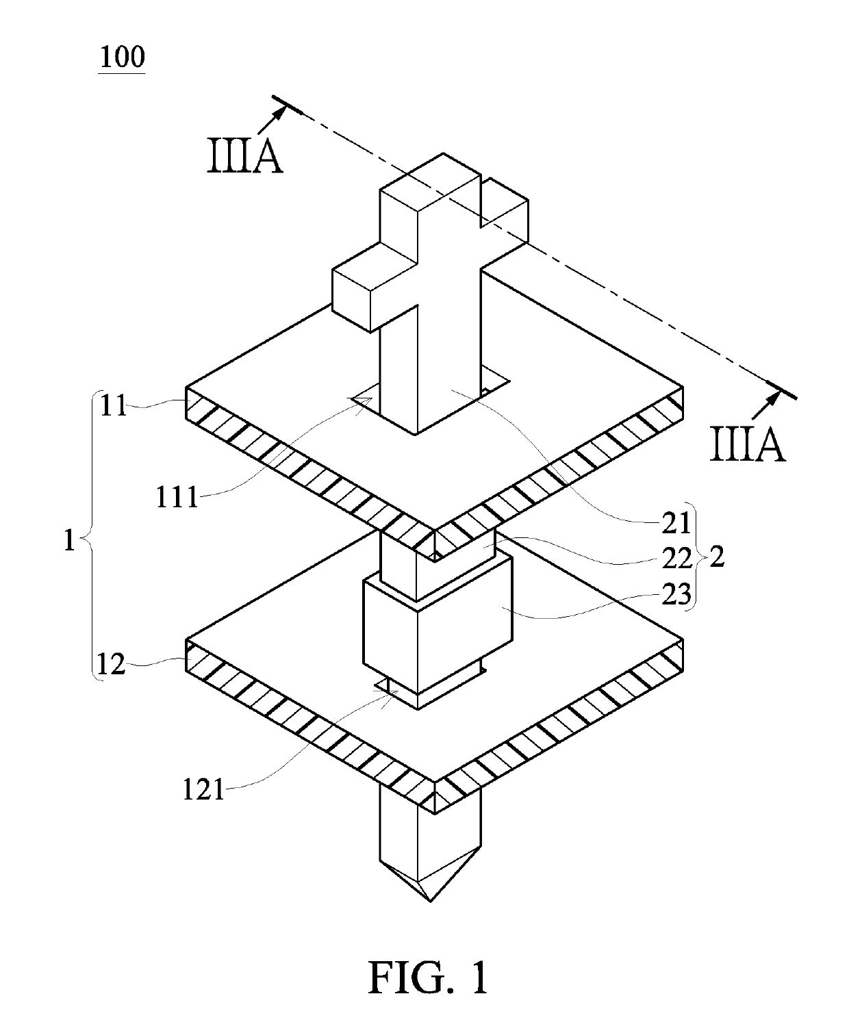 Probe card device and rectangular probe