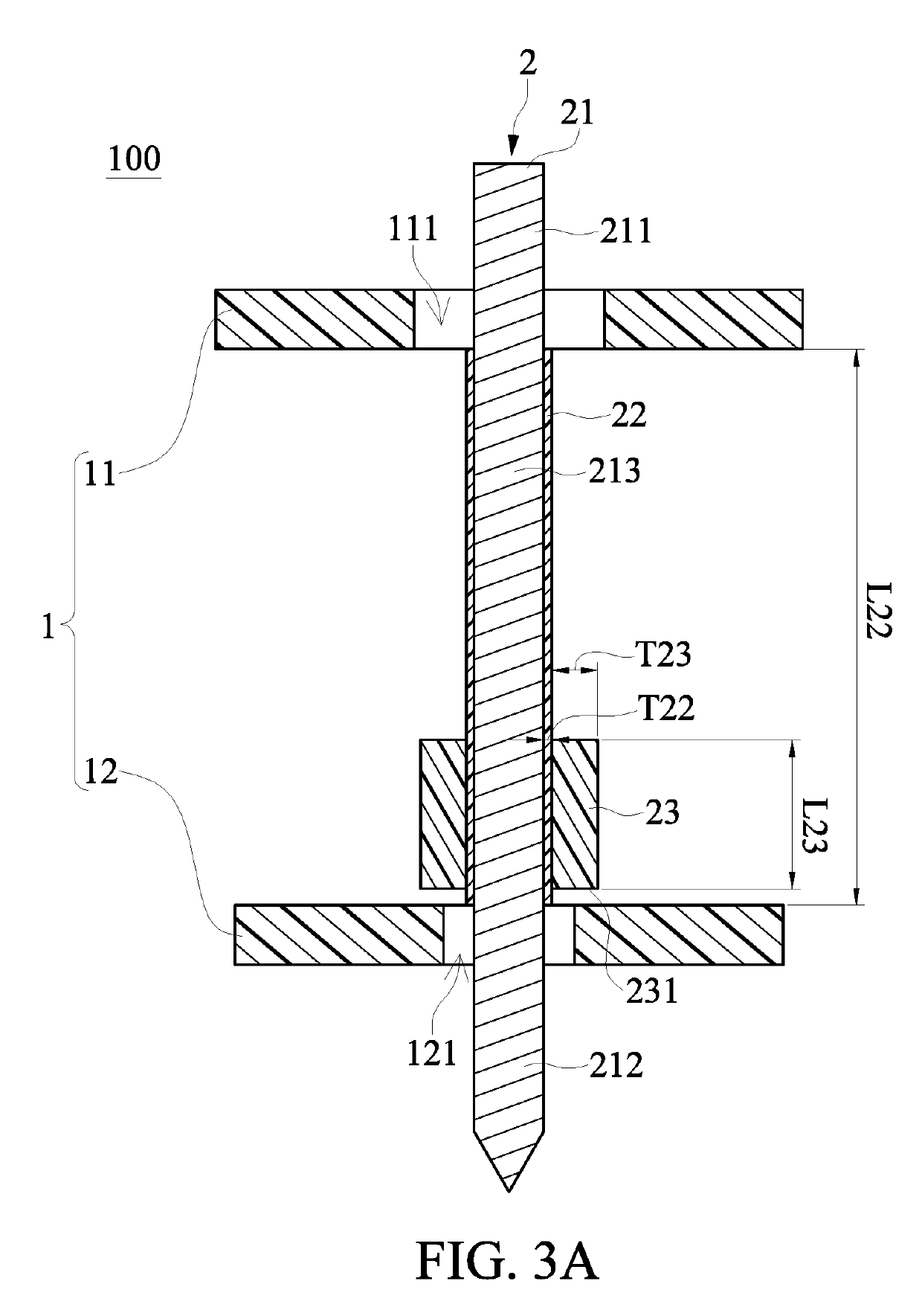 Probe card device and rectangular probe