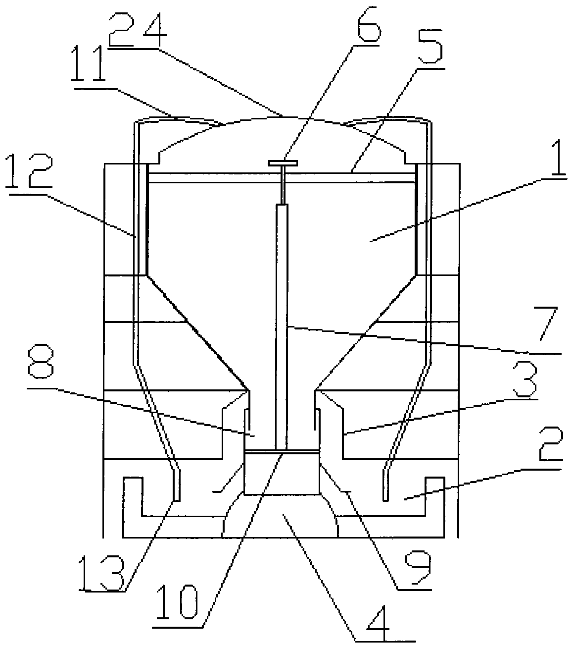 Automatic watering and feeding device for pig farms