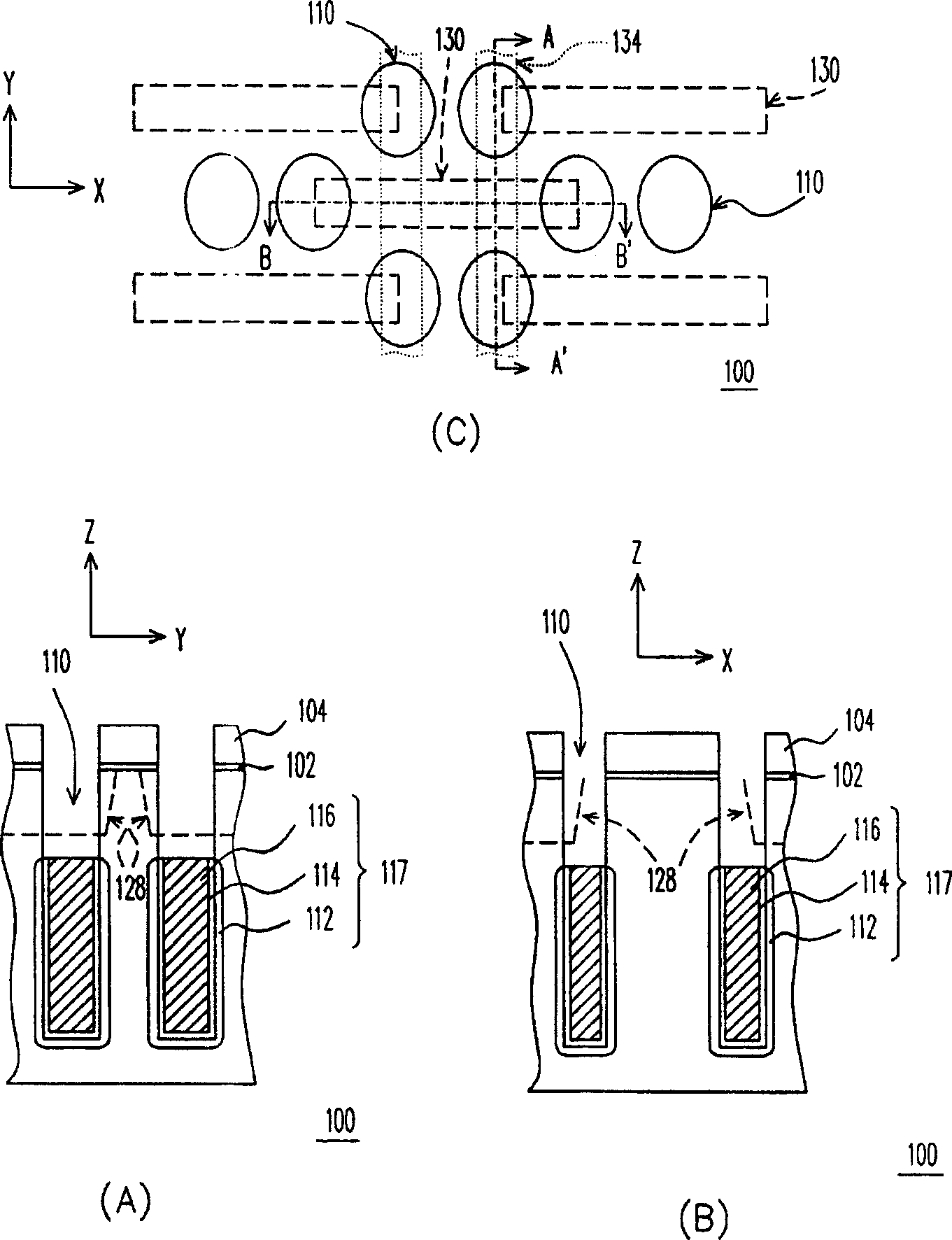 Producing method and structure for dynamic random access storage