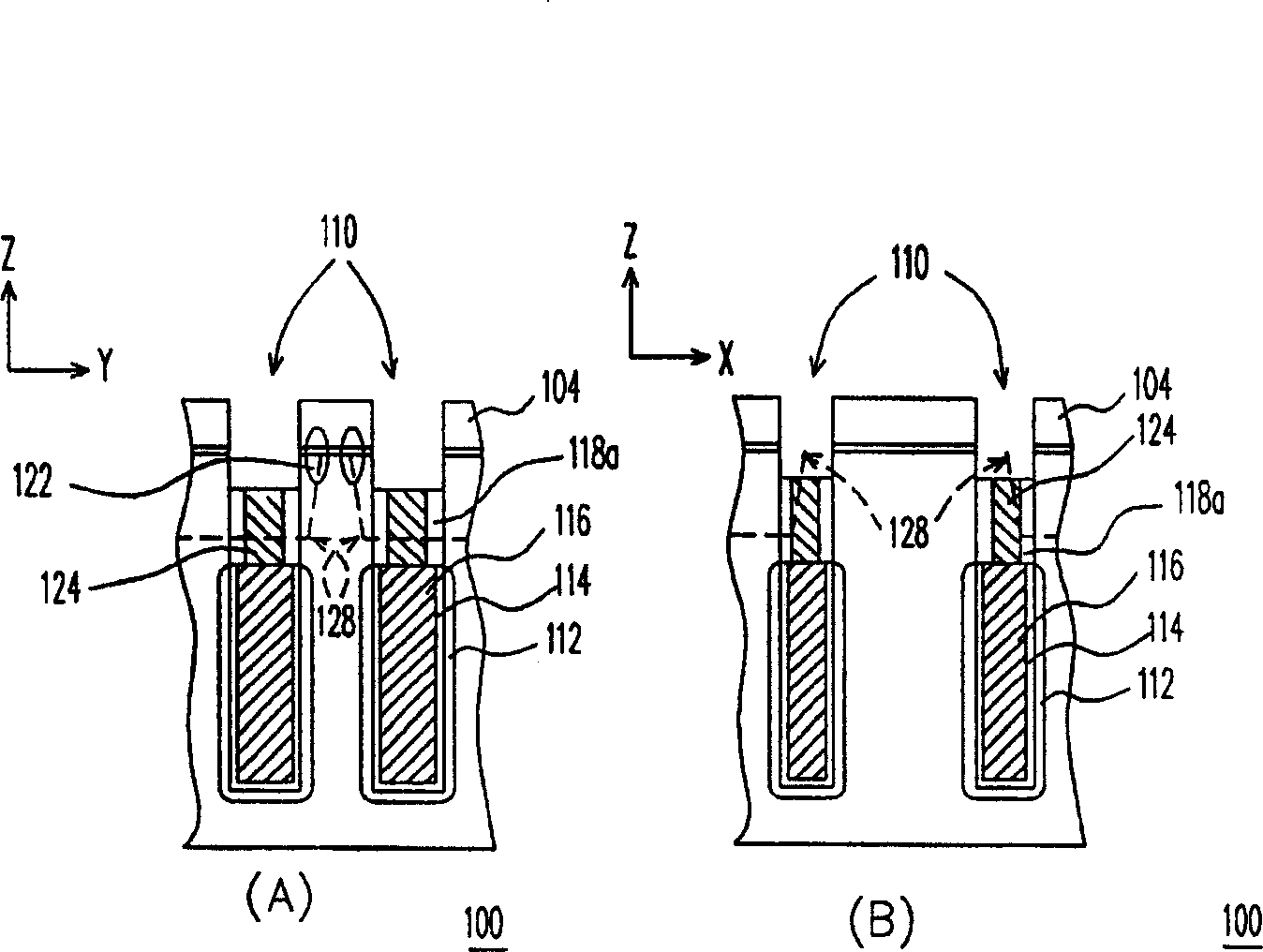 Producing method and structure for dynamic random access storage