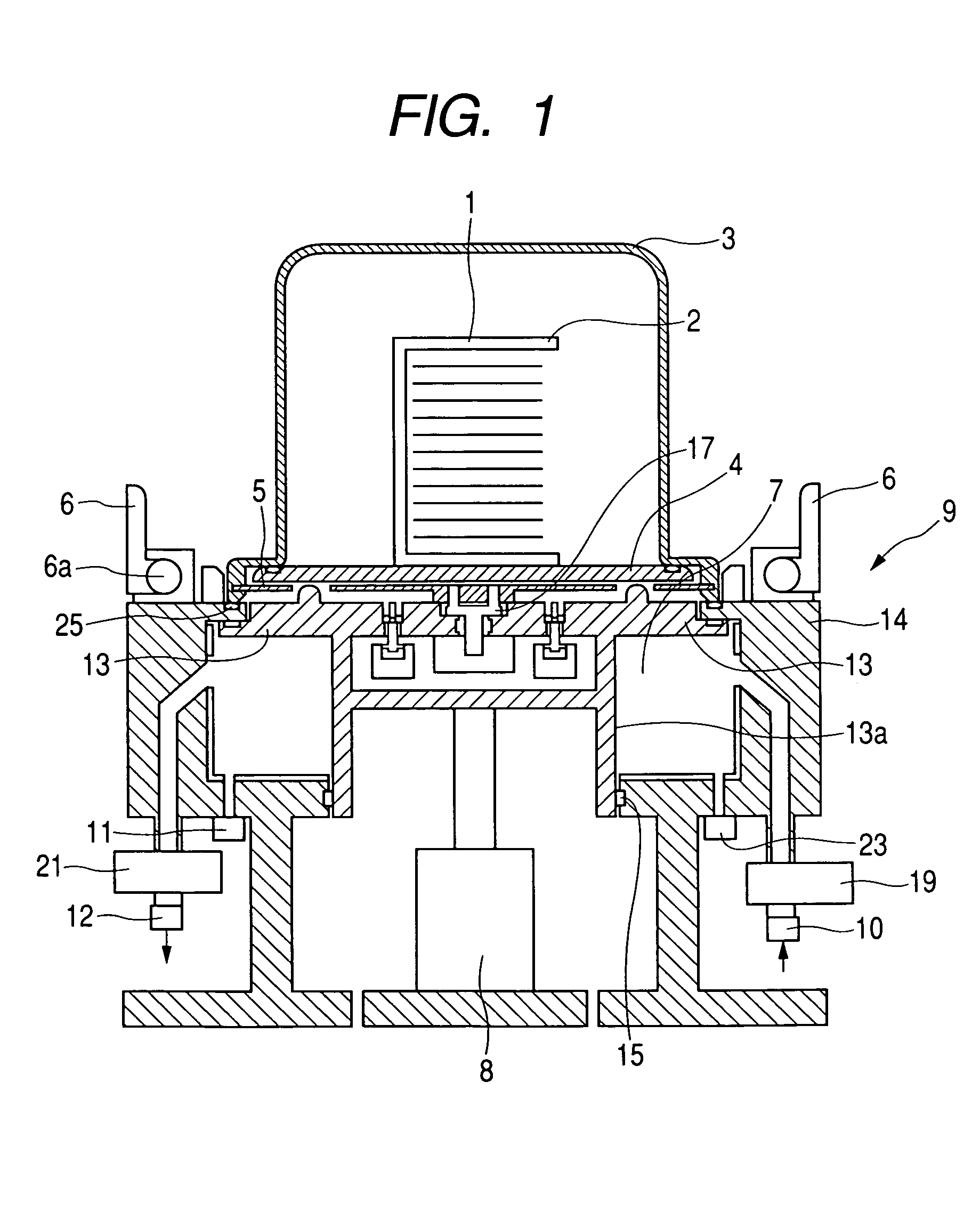 Purging system and purging method for the interior of a portable type hermetically sealed container