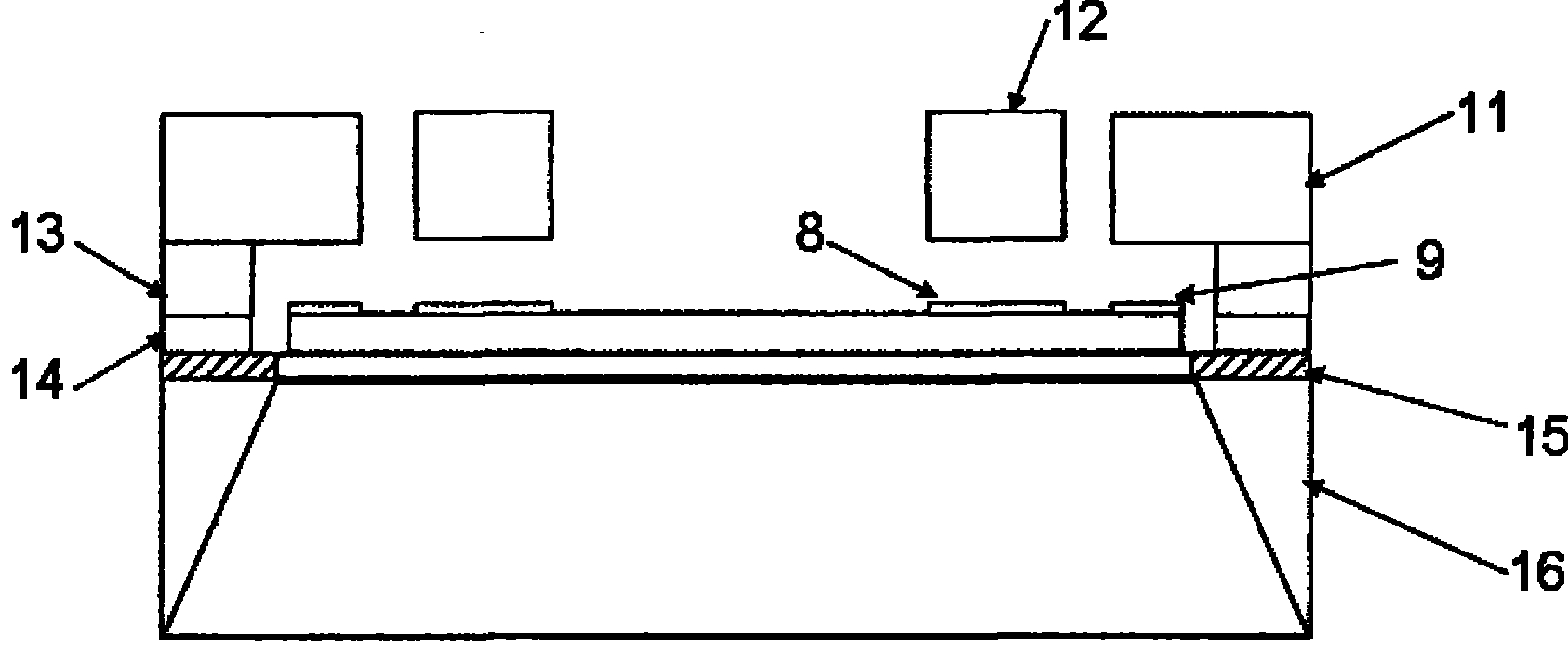 Radio frequency micro electromechanical system switch of electrostatic push-draw type monocrystaline silicon beam