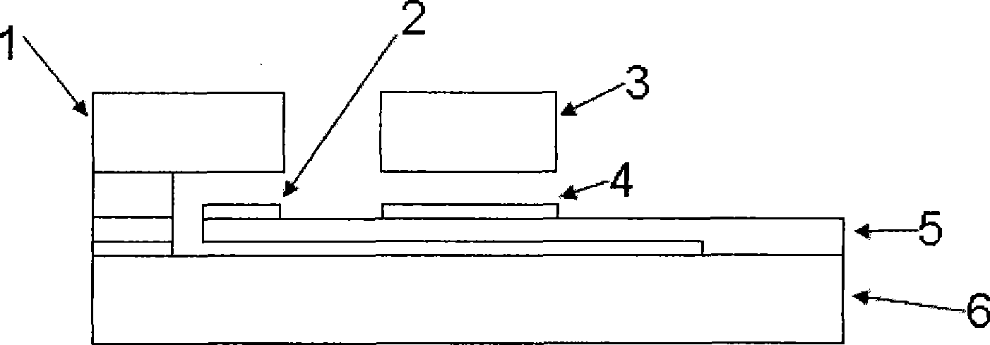 Radio frequency micro electromechanical system switch of electrostatic push-draw type monocrystaline silicon beam