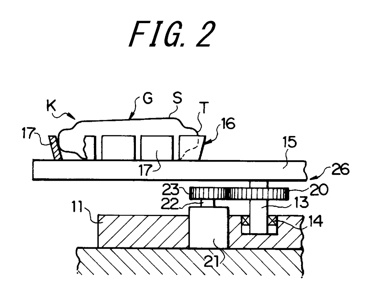 Apparatus for correcting shape of green tire