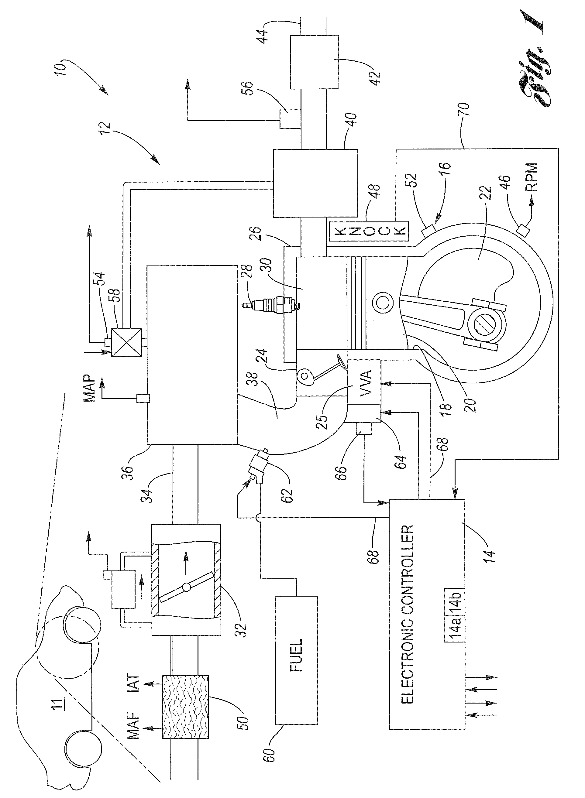 Method for diagnosing the operational state of a variable valve actuation (VVA) device using a knock signal