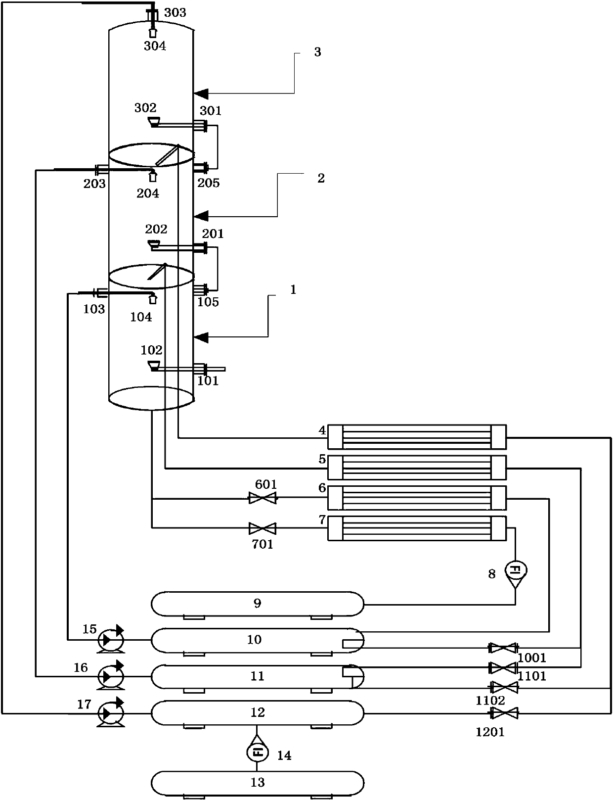 Ammonia absorption device